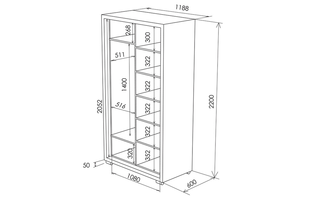 Орматек Orma Soft 2 2х дв (2 зеркала) фото 21
