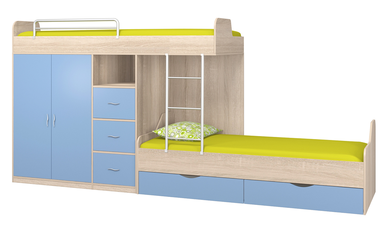 детская кровать Формула Мебели Дельта-18.04.02 1 Формула Мебели Дельта-18.04.02