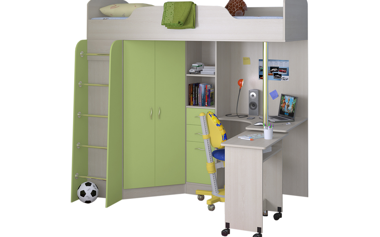 детская кровать Формула Мебели Теремок-1 1 Формула Мебели Теремок-1