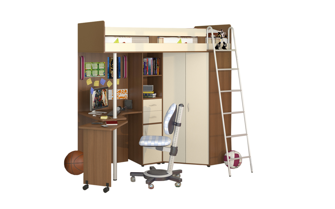 детская кровать Формула Мебели Теремок-М85 1 Формула Мебели Теремок-М85